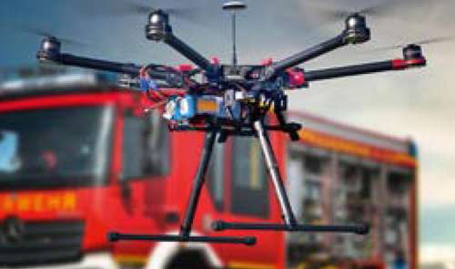 Drones in civilian application at anniversary AERO